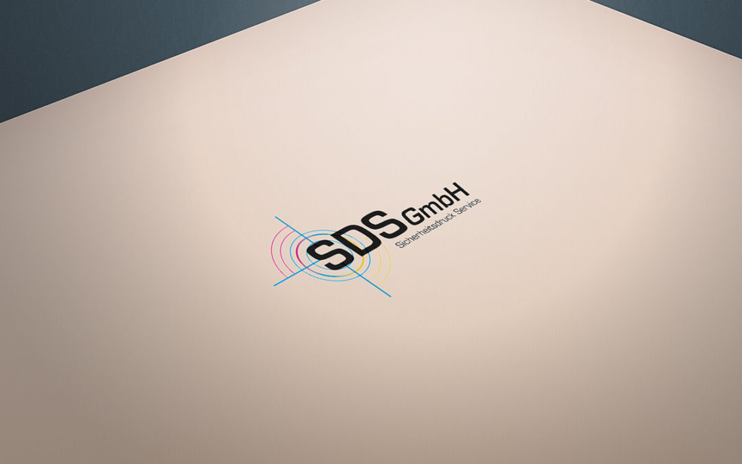 SDS GmbH Sicherheitsdruck Service Logo Design